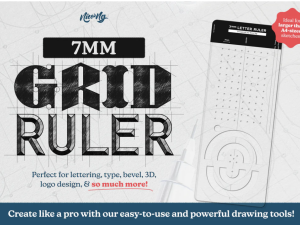 7mm Grid Ruler