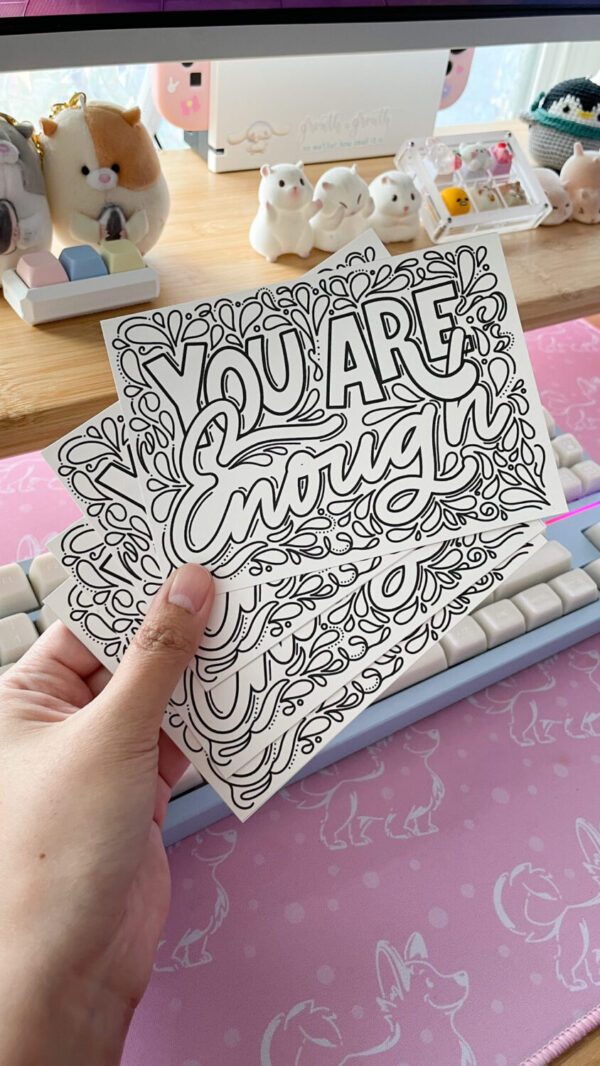 Colouring Cards 4xA6